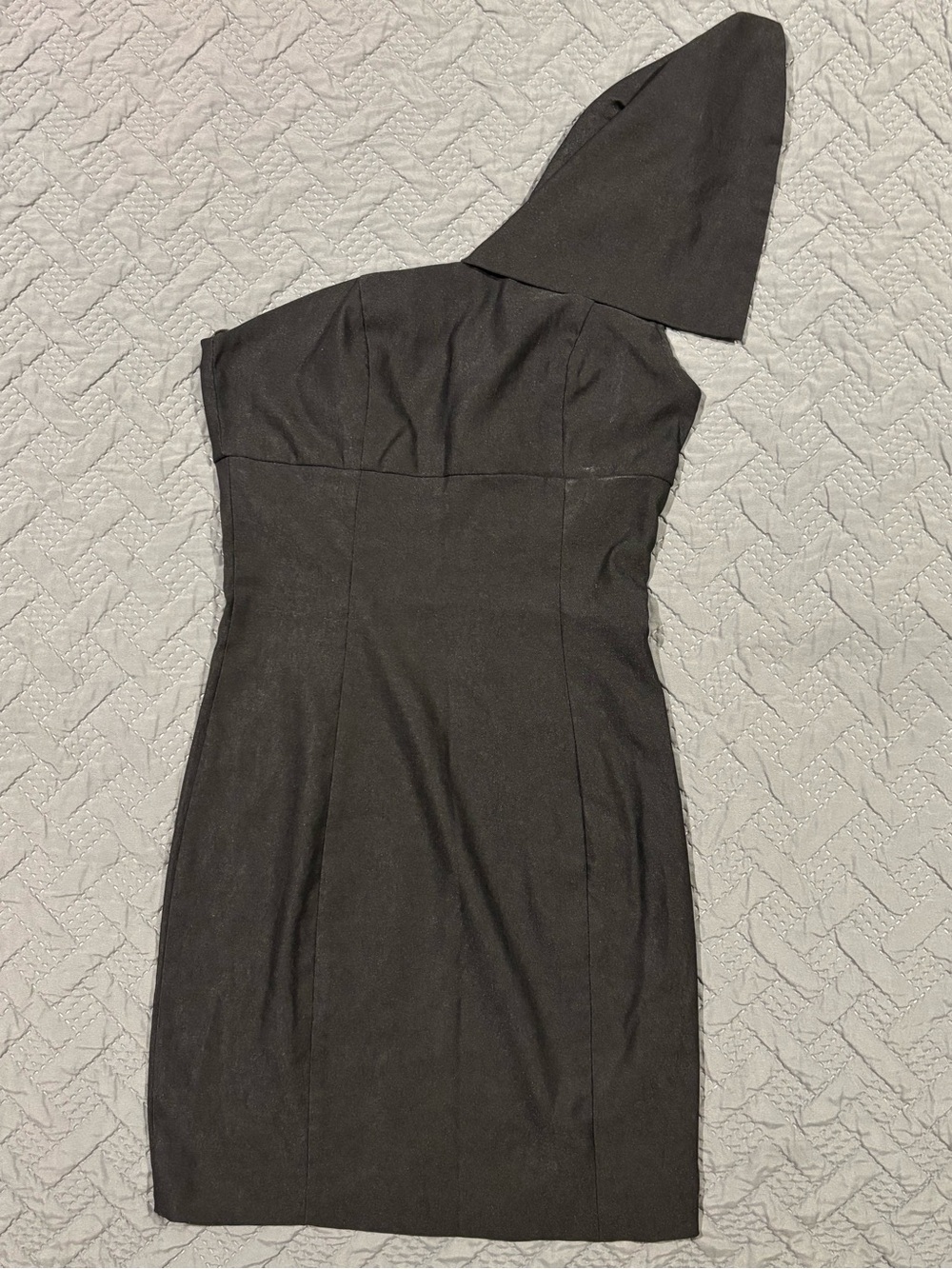 Mystic Black One-Shoulder Cocktail Dress